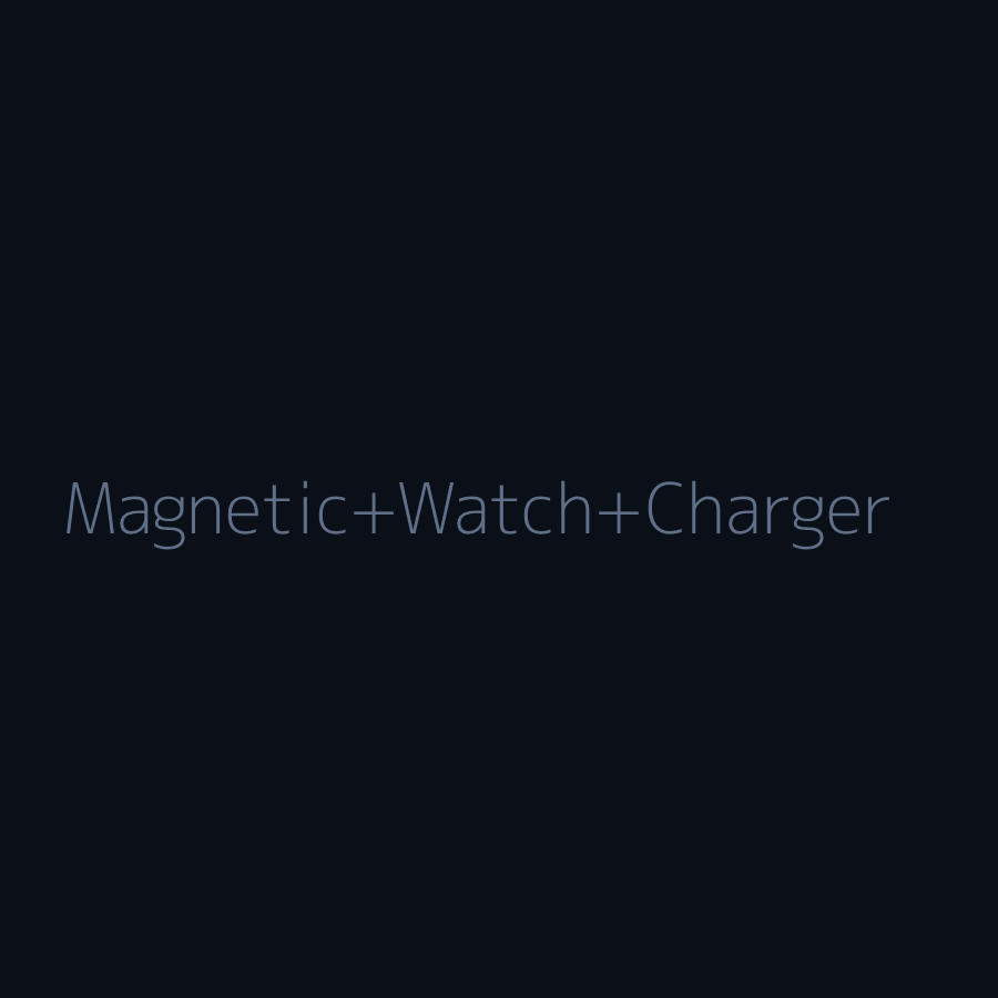[Preview] Magnetic Watch Charger